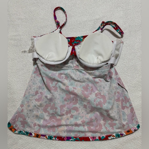 Raisins Curve Trendy Pl Sz 16W Two pices Swimsuit Ares Tankini&Keoria Bottom Red - Picture 13 of 14